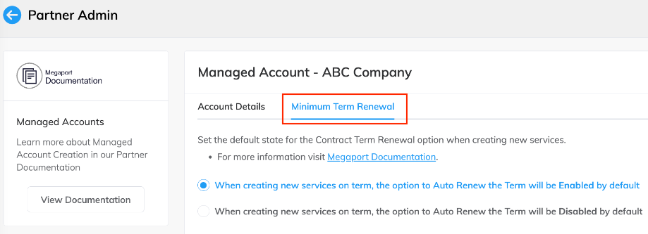 Company Profile page