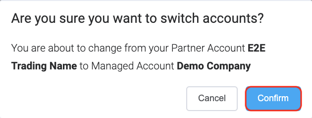 Confirm Switch From Partner