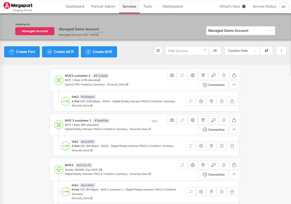 Managed Account Portal Services
