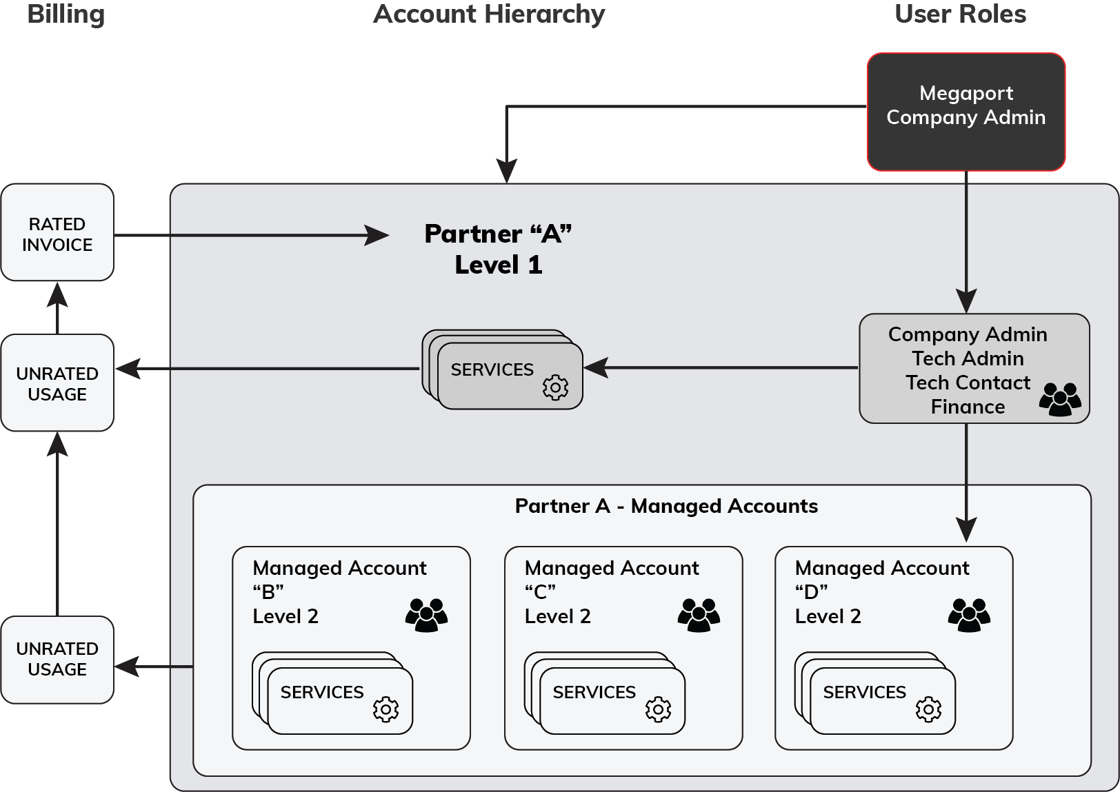 PartnerVantage account hierarchy