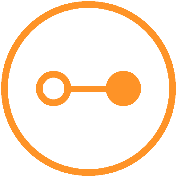 Orange icon indicating the status of the service is unknown